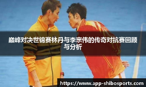 巅峰对决世锦赛林丹与李宗伟的传奇对抗赛回顾与分析
